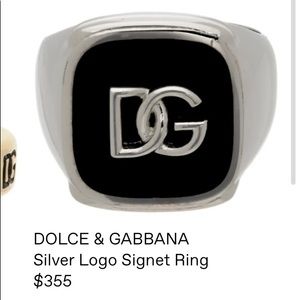 (NEW) Mens Dolce & Gabbana Ring AUTHENTIC